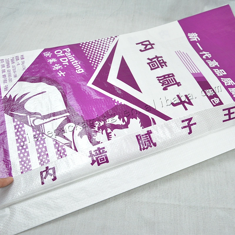 Factory sale cheap high quality moistureproof mildew 20kg plastic pp woven casting cement bag