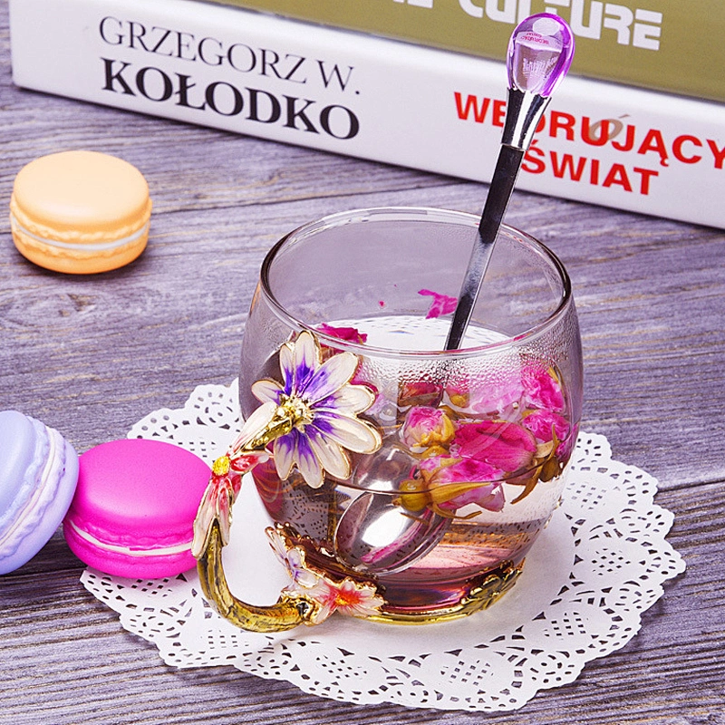 350ml Juice Milk Water Tea Beer Cup Customized Logo Luxury Glass Water Cup High Quality Hand Blown Borosilicate Glass Cup