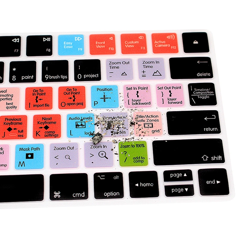 after effects keypad skin Shortcut Silicone Keyboard Covers custom laptop keypad cover For Magic keyboard