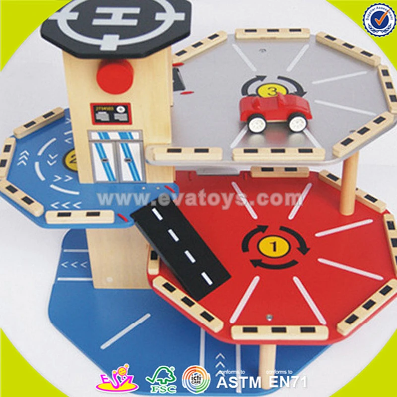wholesale wooden car parking toy, fashion wooden car parking toy, popular wooden car parking toy W04B010