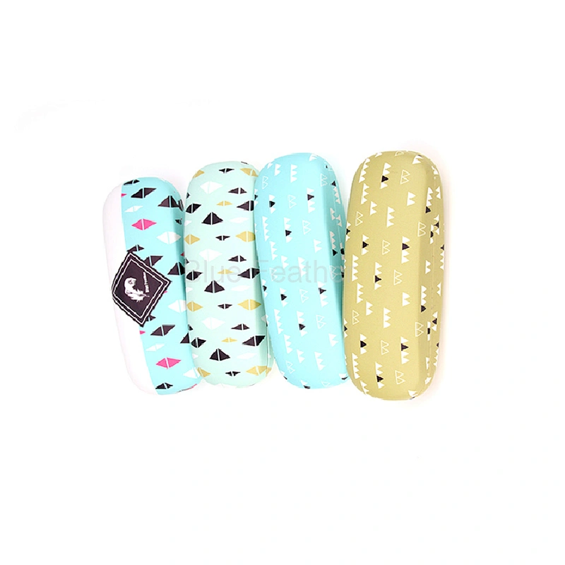 Modern Assorted Triangle Print Glasses Case for Everyday Storage