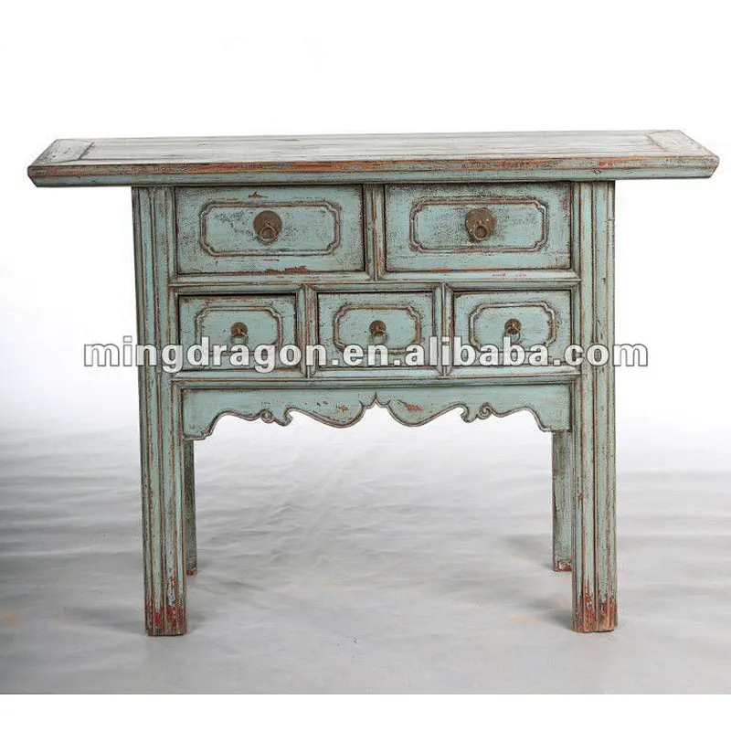 Chinese antique blue console table