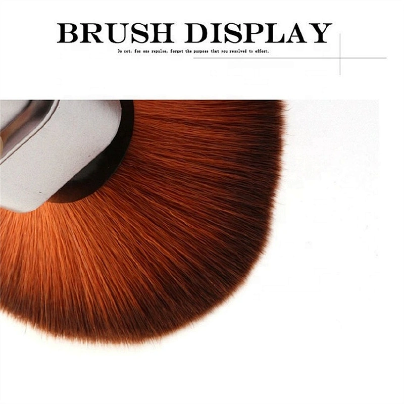 Cosmetic Brushes Custom Label-wholesale Mushroom Mini Travel Fan Brush Retractable Kabuki Makeup Brush Custom Logo