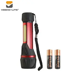 2AA BATTERY ALUMINIUM 1W LED +3W COB MAGNETIC FLASHLIGHT 2018 HOT SALE 115 LUMENS