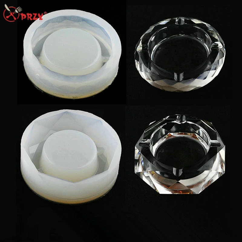 Crystal Ashtray mould Epoxy mold Office Ashtrays decorations Mold handmade ashtray silicone molds