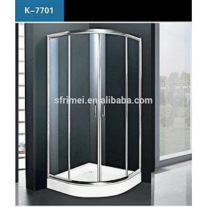 Japan Round Shape Small Hotel Glass Shower Cabin