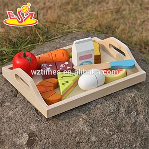 wholesale preschool food set toys wooden kids play food new design wooden kids play food W10B184