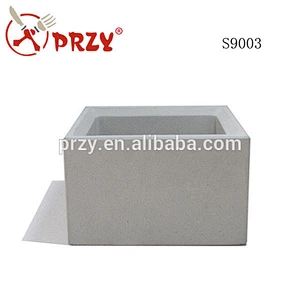 S9003 New Design square Concrete Pot Moulds concrete planter plant pot mould Flower pot craft