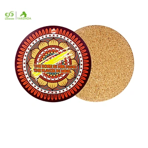 Bohemian Style Cork Drink Coaster Coffee Cup Mat Heat Insulation Pad Bowl Pad Coasters Drink Coaster Placemats