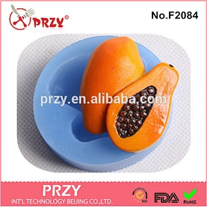 F2084 PRZY Beijing fondant cake decorating silicone fruit mold