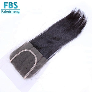 top quality 4*4 closure 130 density virgin hair in stock