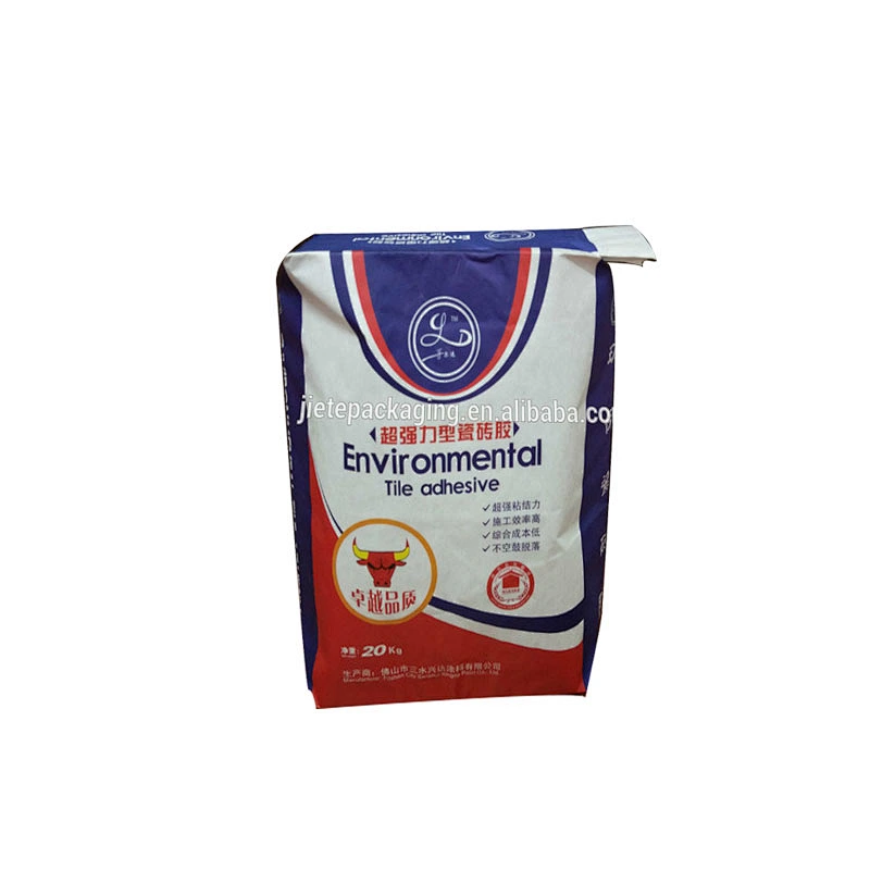20kg Multilayer paper tile adhesive packaging cement bag/sacks for chemical,mortar,cement,wall putty powder