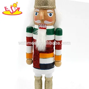 2018 Amazon top seller mini nutcracker soldier toys wooden wholesale nutcrackers for kids W02A291
