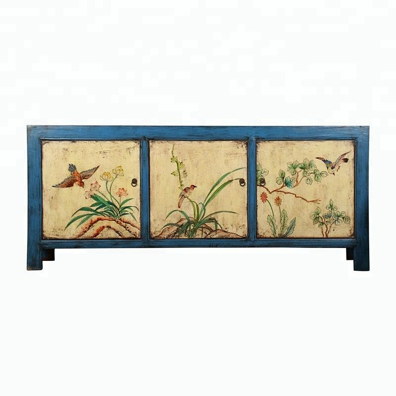 chinese new designs painted wooden tv cabinet furniture in stores