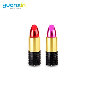 Lipstick shape branded usb flash drive with logo