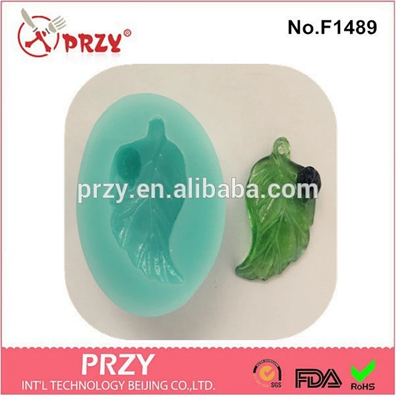 2015 Newest Top Selling Leaf with Ladybird Fondant Silicone Cake Mold