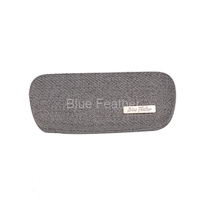 Classic Textured Tweed Hard Optical Case for Daily Use