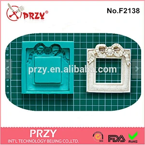 F2138 PRZY frame shape silicone mold cake decorating tools