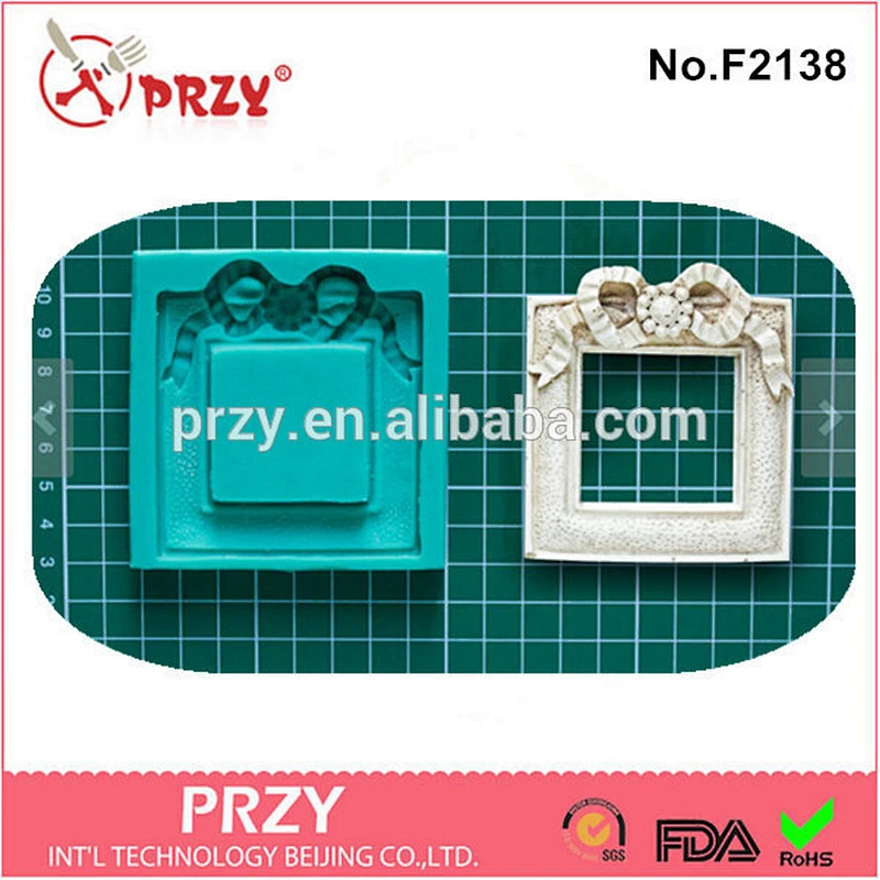 F2138 PRZY frame shape silicone mold cake decorating tools