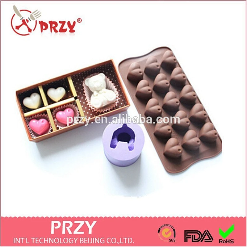 DIY chocolate valentine's day the silicone mold\Handmade silicone soap molds