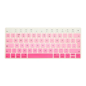 EU Version English Letter Colors Silicone Rainbow Keyboard Stickers Skin keyboard skins Cover For magic keyboard protector