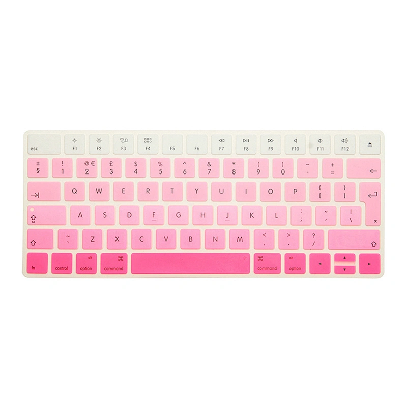EU Version English Letter Colors Silicone Rainbow Keyboard Stickers Skin keyboard skins Cover For magic keyboard protector