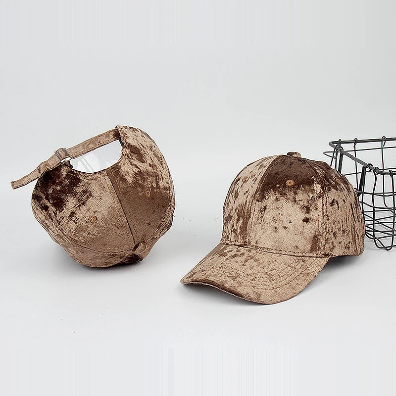Casquette gorras Faux Leather Brim warm Baseball Cap