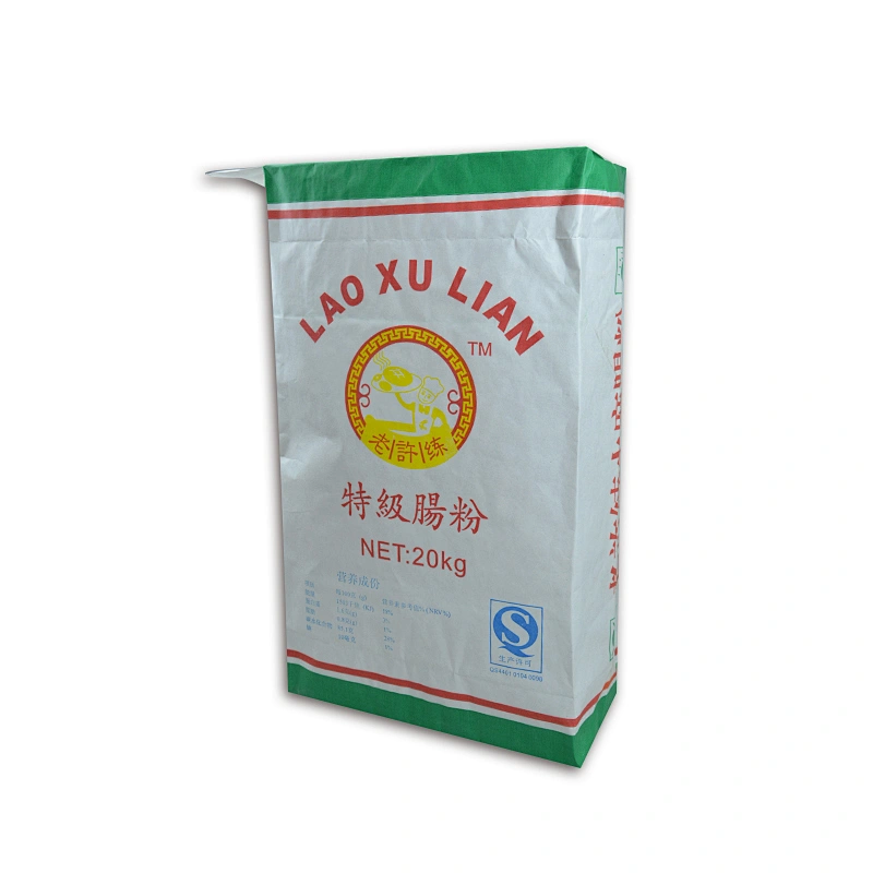 20kg40kg kraft paper bag for cement putty powder packaging