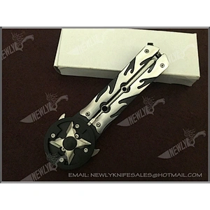 Stainless Steel Training Knife Folding Utility Knife Tactical Pocket Knife