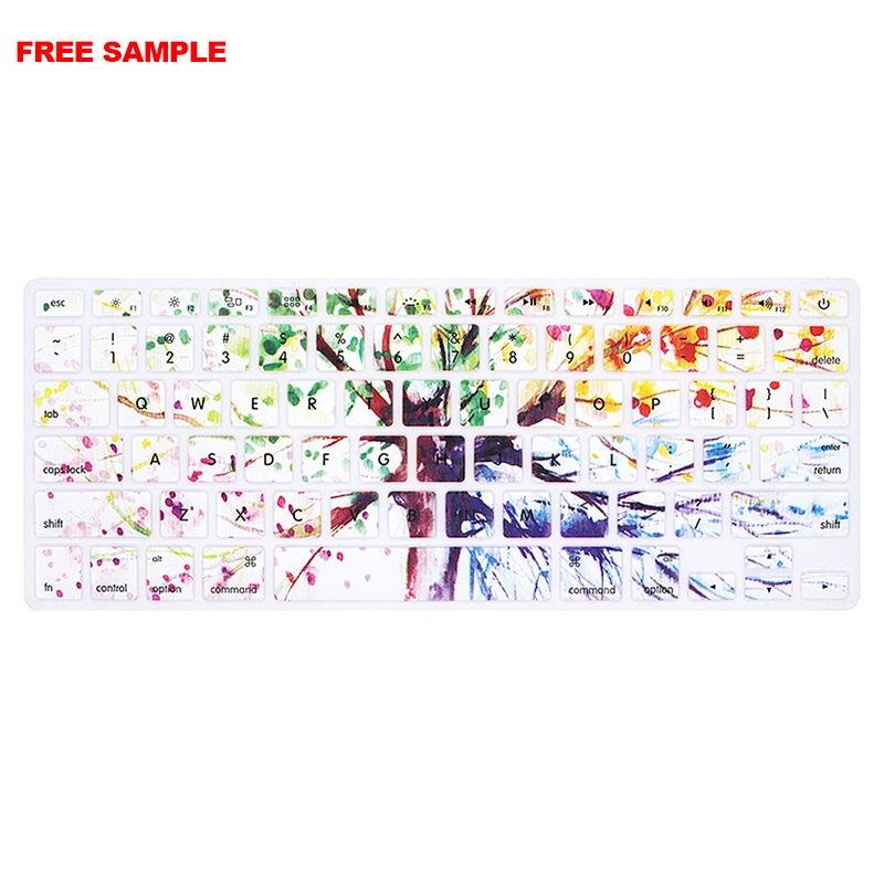 Free Sample Durable Silicone keyboard Protector Skin for Macbook Laptop keyboard covers