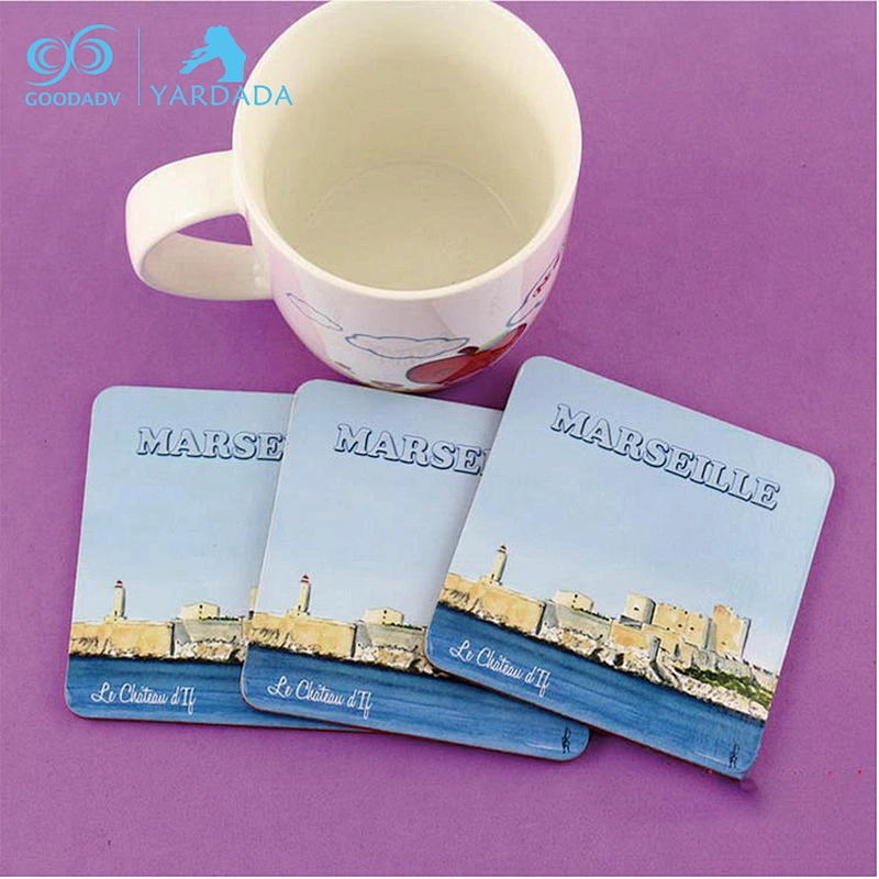 Custom round shape Printed drink Beer Coasters for wine