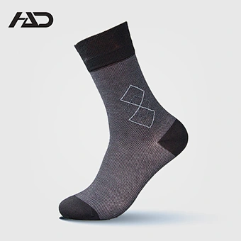 mercerized cotton custom logo argyle dress socks