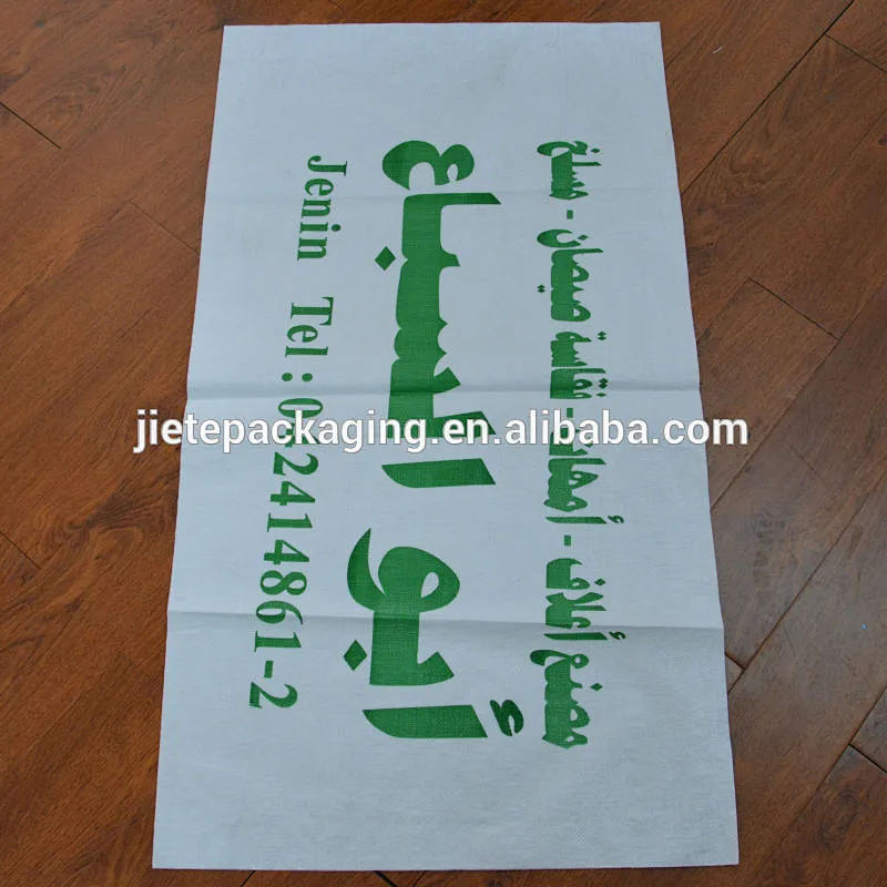 50kg 100kg white plastic pp woven grain packaging bag for corn wheat rice bean nut seed