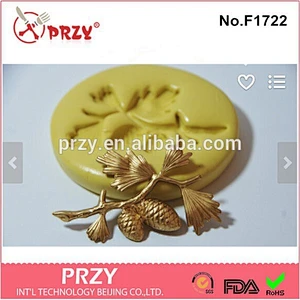 2015 hotsale Pine Tree fondant silicone cake mold