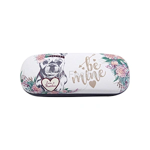 Bohemian Dog Print Hard Glasses Case for Everyday Use