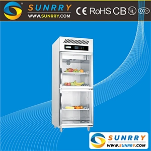 Commercial vertical glass door refrigerator price for beverage showcase display for sale