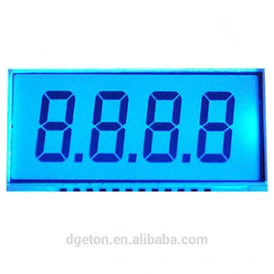 TN 4 digits 7 segment very small LCD screen OEM factory