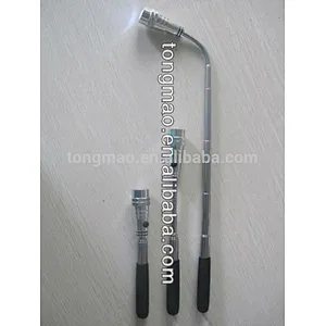 Mini retractable 3LED flashlight tip with manget