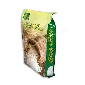 Design printing 25kg plastic sack pp woven rice packing bag for Philippines