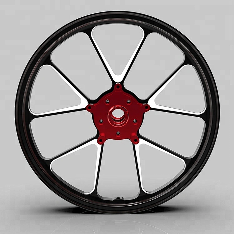 CNC Machining  Aluminum Motorcycle Forge Wheel