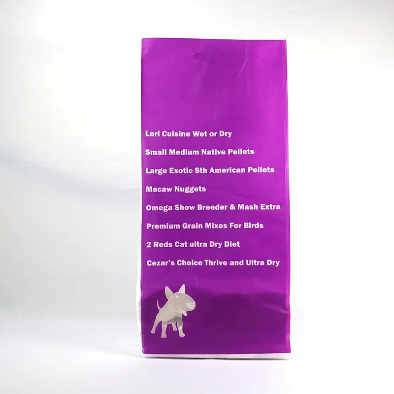 High quality pp woven laminated dog food bags dog food packaging bag feed packaging