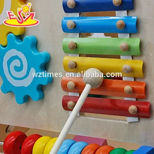 wholesale hot sale kids wooden outdoor baby walker funny children wooden outdoor baby walker W16E053
