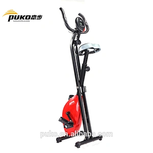 Magnetic Upright Red impulse foldable exercise bike With Heart Rate