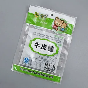 Transparent PE bag for melon seeds candy snack packaging
