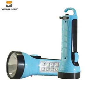 2018 HOT SELLING 2 IN 1 800MAH LEAD-ACID RECHARGEABLE PLASTIC FLASHLIGHT