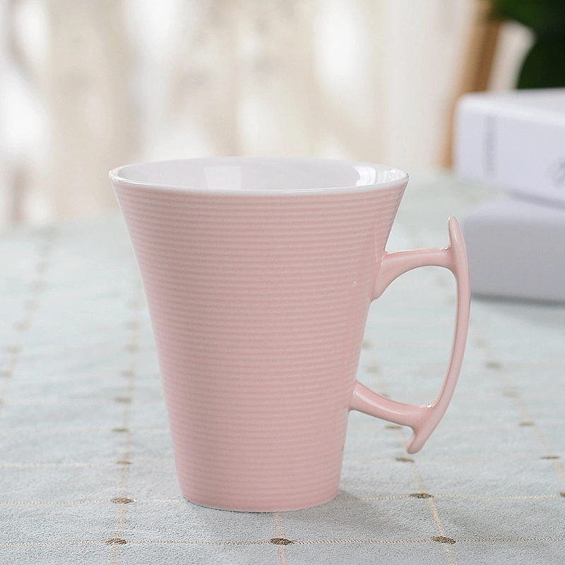 Macarons color ceramic mug underglaze cup for milk drinking