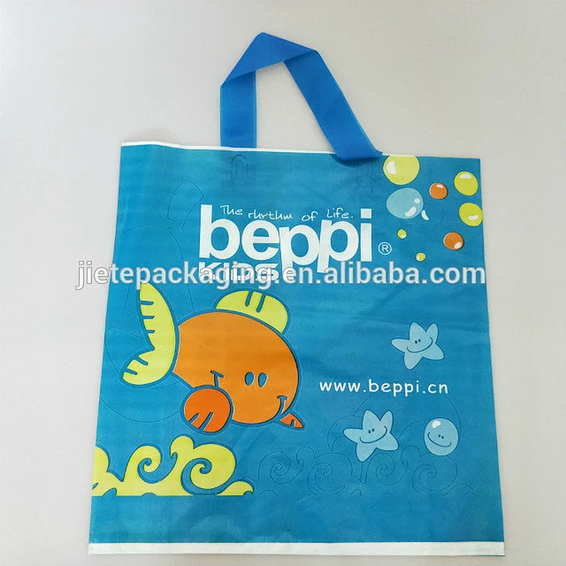 Customized LOGO printing LDPE and HDPE plastic gift bag for shopping,market