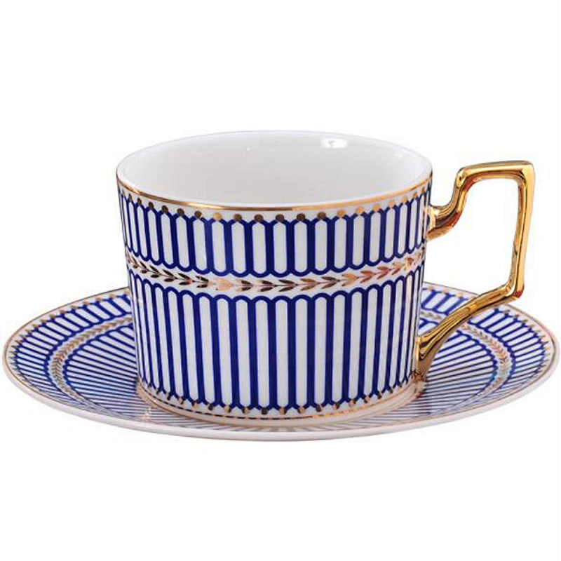 Wholesale Ceramic Coffee Mugs Set With Coffee Cup+Spoon+Saucer  For Gift Promotion