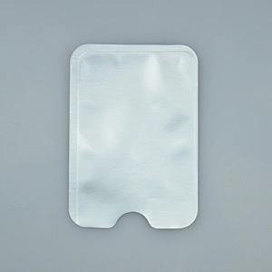 PE foil film plastic card holder bag for ID ,credit,bank