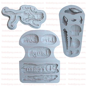Coral fish molds silicone fondant mould Fondant chocolate cake decoration tool Mold